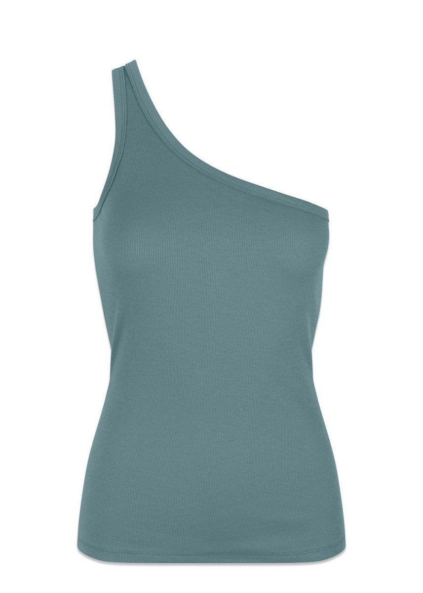 Igor one shoulder top - Stormy Sea