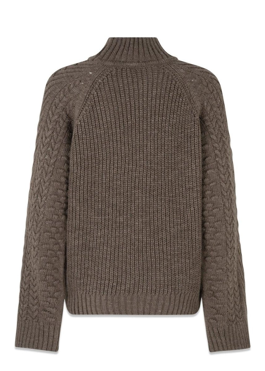 Minnie t-neck - Espresso Melange - Image 2