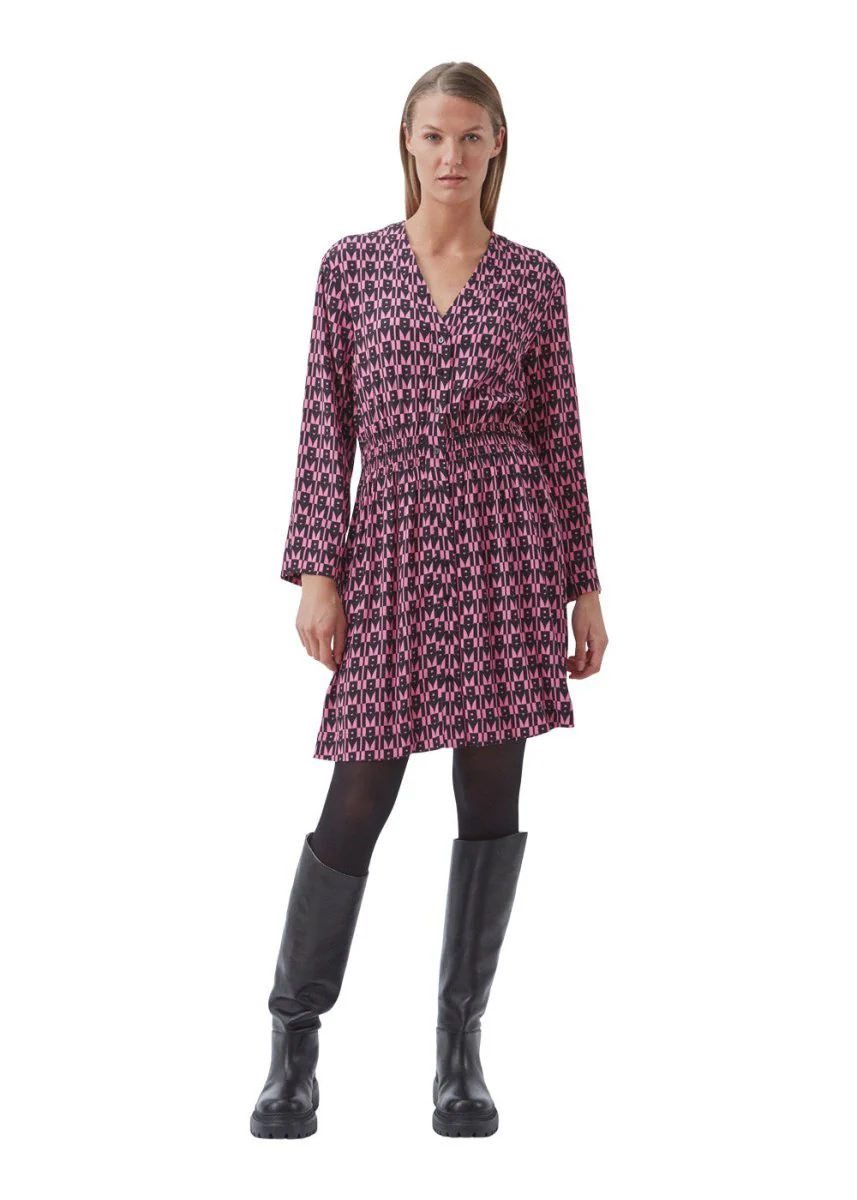 BorysMD print dress - Graphic Heart Cosmos Pink - Image 2