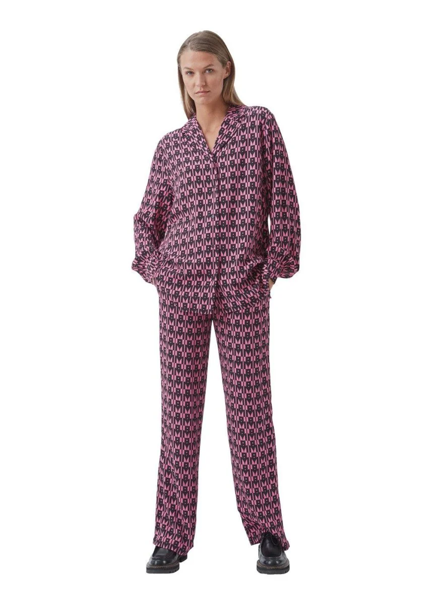 BorysMD print pants - Graphic Heart Cosmos Pink - Image 3