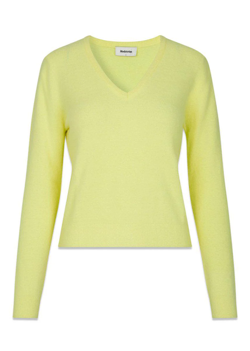 CammyMD v-neck - Yellow Pear