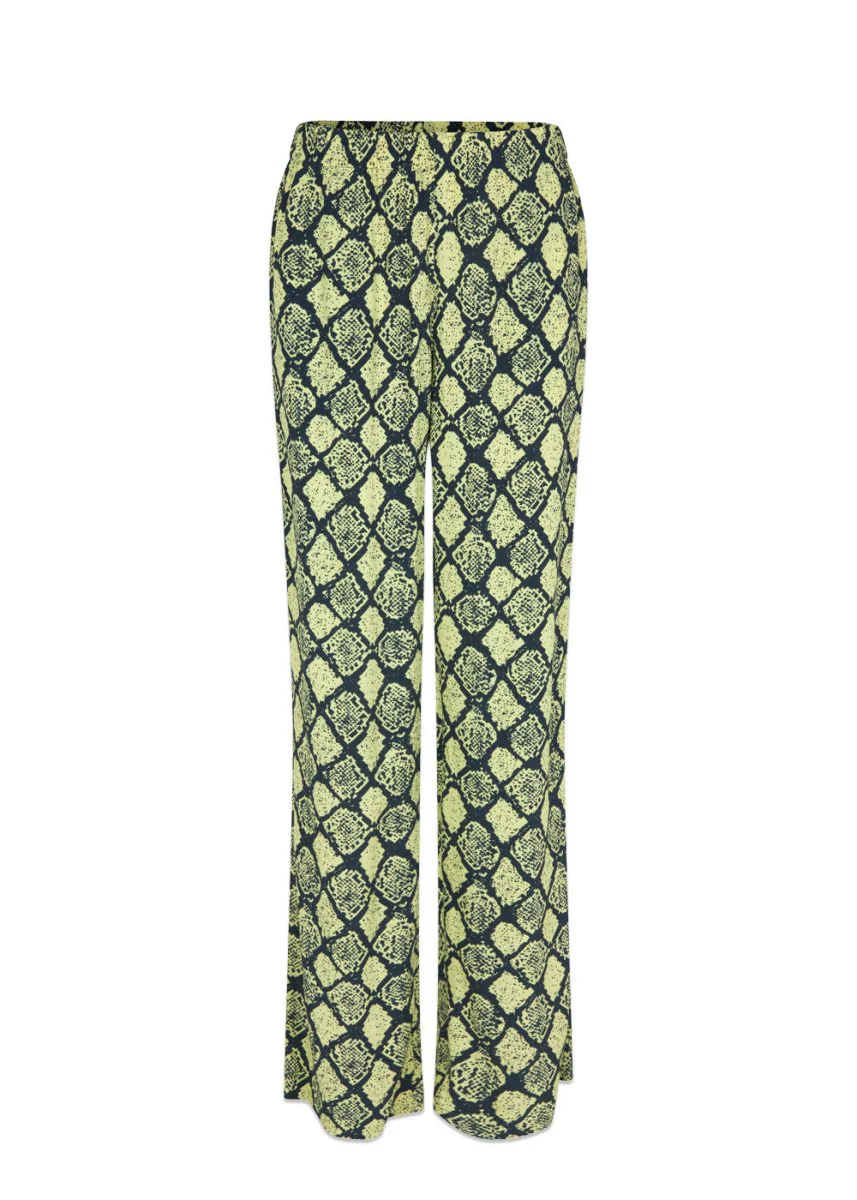 CamilaMD print pants - Yellow Snake