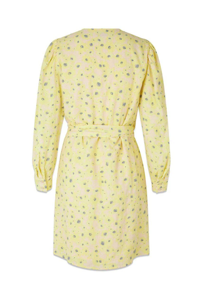 CupidMD print dress - Aqua Yellow Flower - Image 2