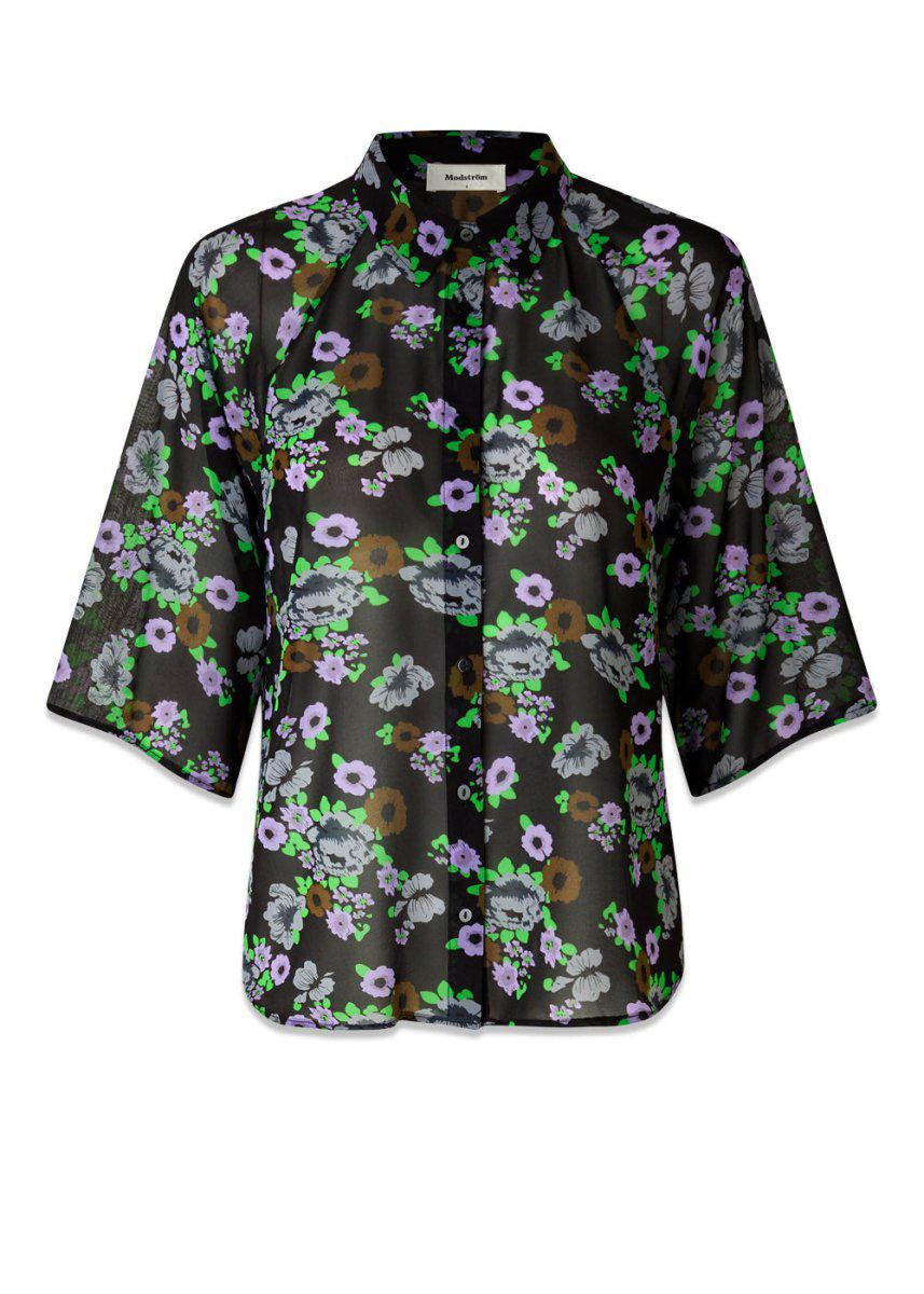 CasyMD print shirt - Big Multi Flower