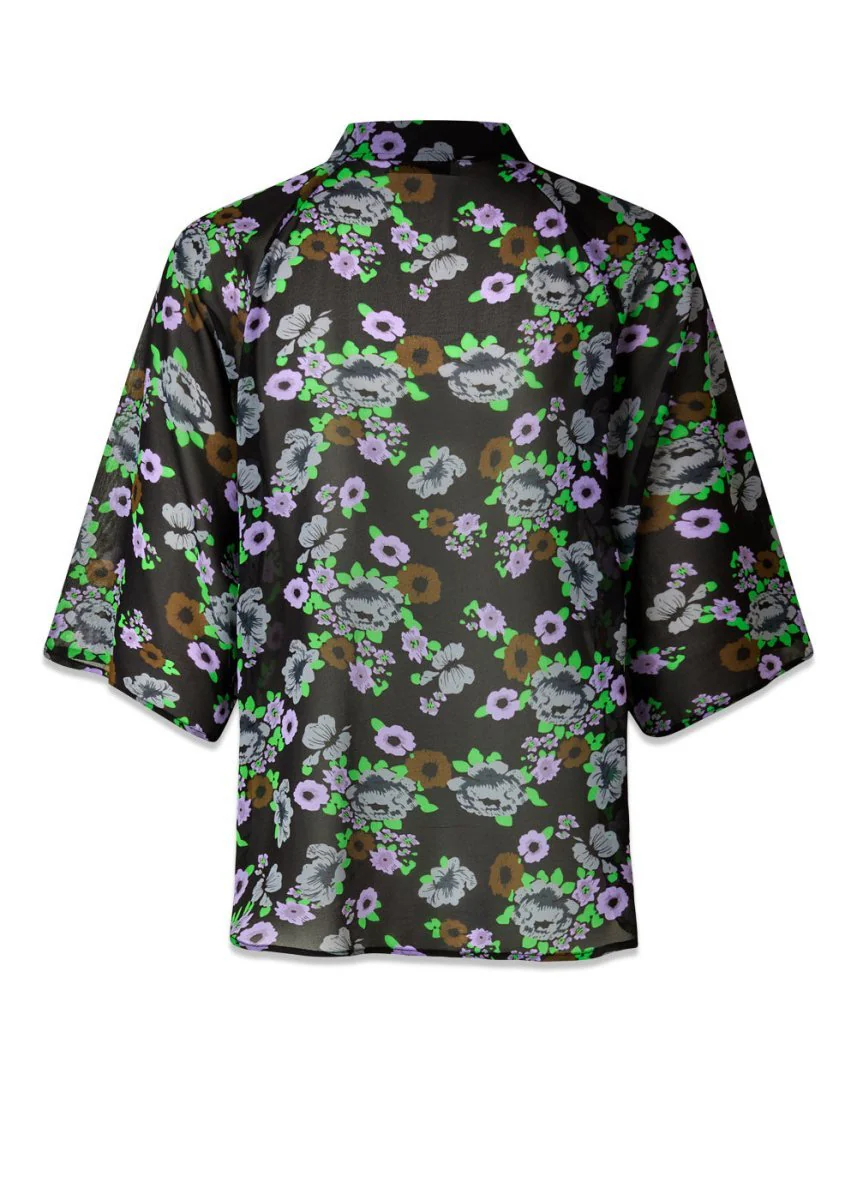 CasyMD print shirt - Big Multi Flower - Image 2