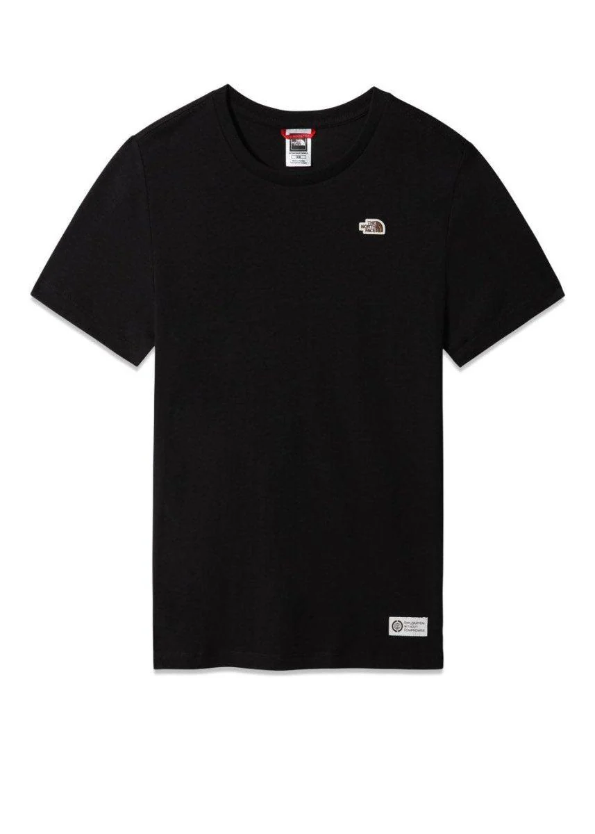 W HERITAGE S/S RECYCLED TEE - Tnf Black