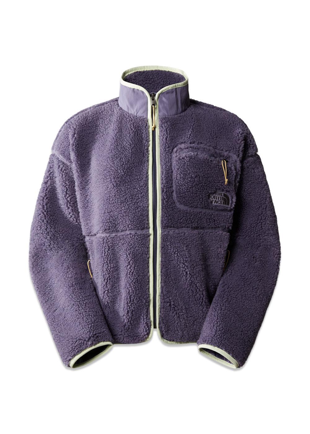 W EXTREME PILE FZ JACKET - Lunar Slate-Lime Cream