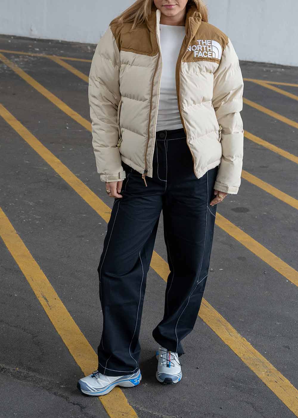 W 92 LOW-FI HI-TEK NUPTSE JACKET - Gravel-Utility Brown - Image 2