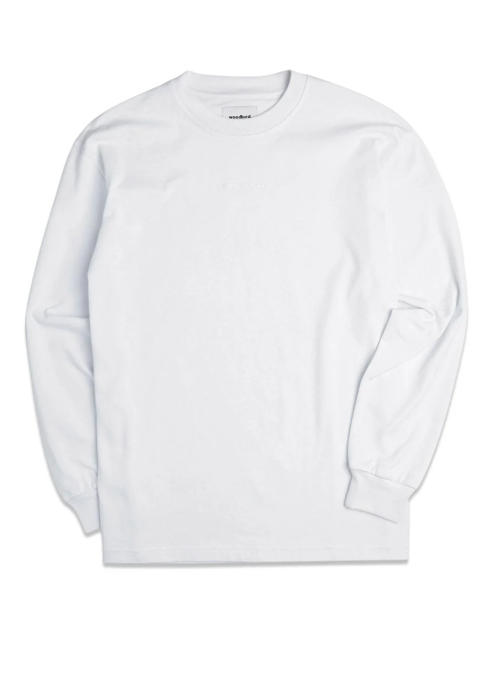 Hanes Base L/S Tee - White
