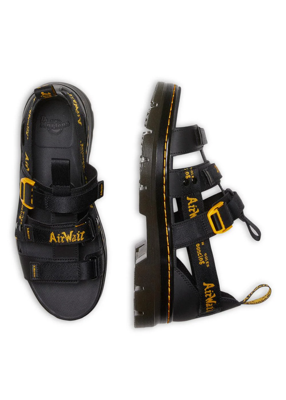 Pearson Ii Black Lustre Coated Leather+Webbing - Black - Image 3