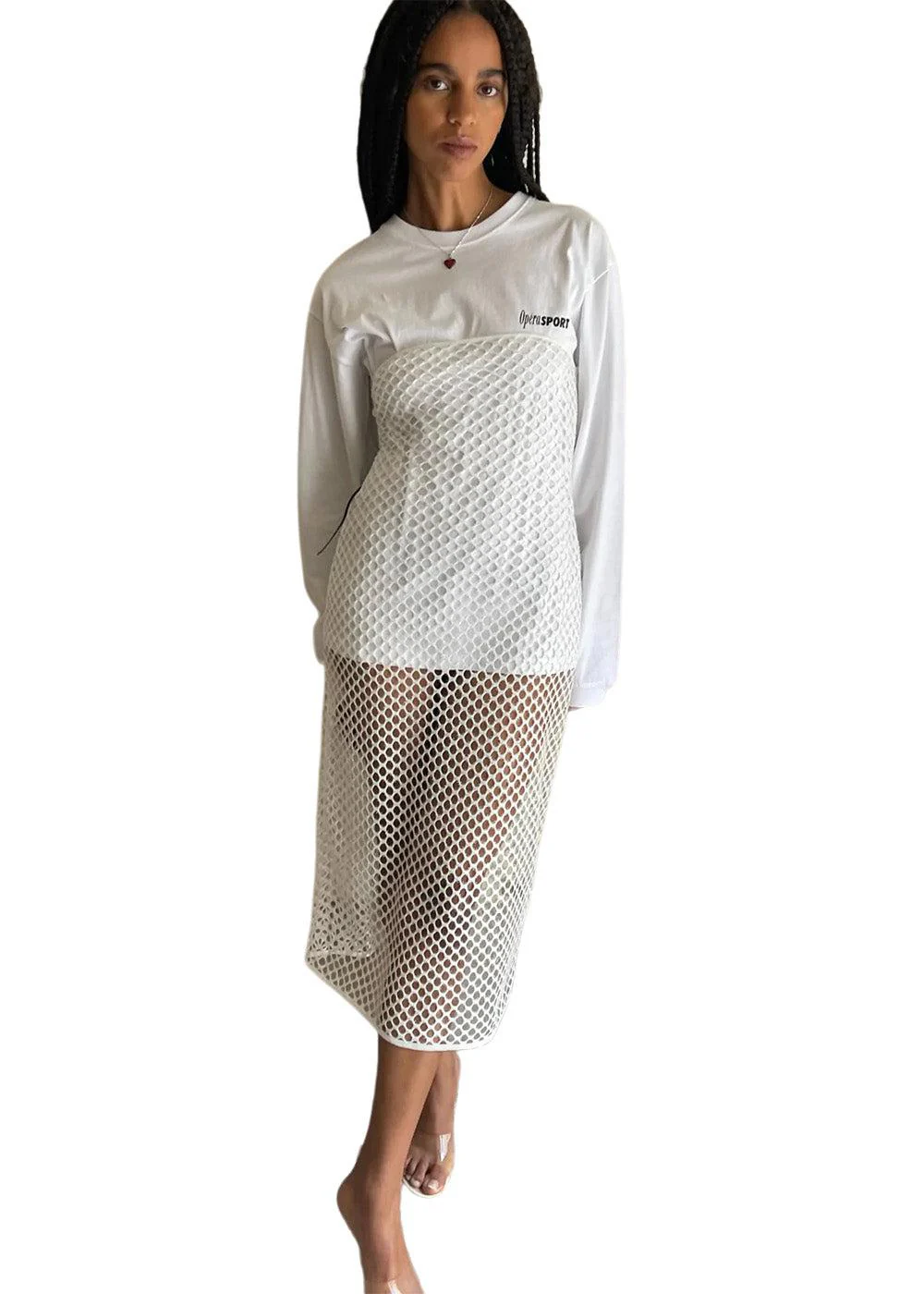 CLAUDETTE UNISEX T-SHIRT - White - Image 2
