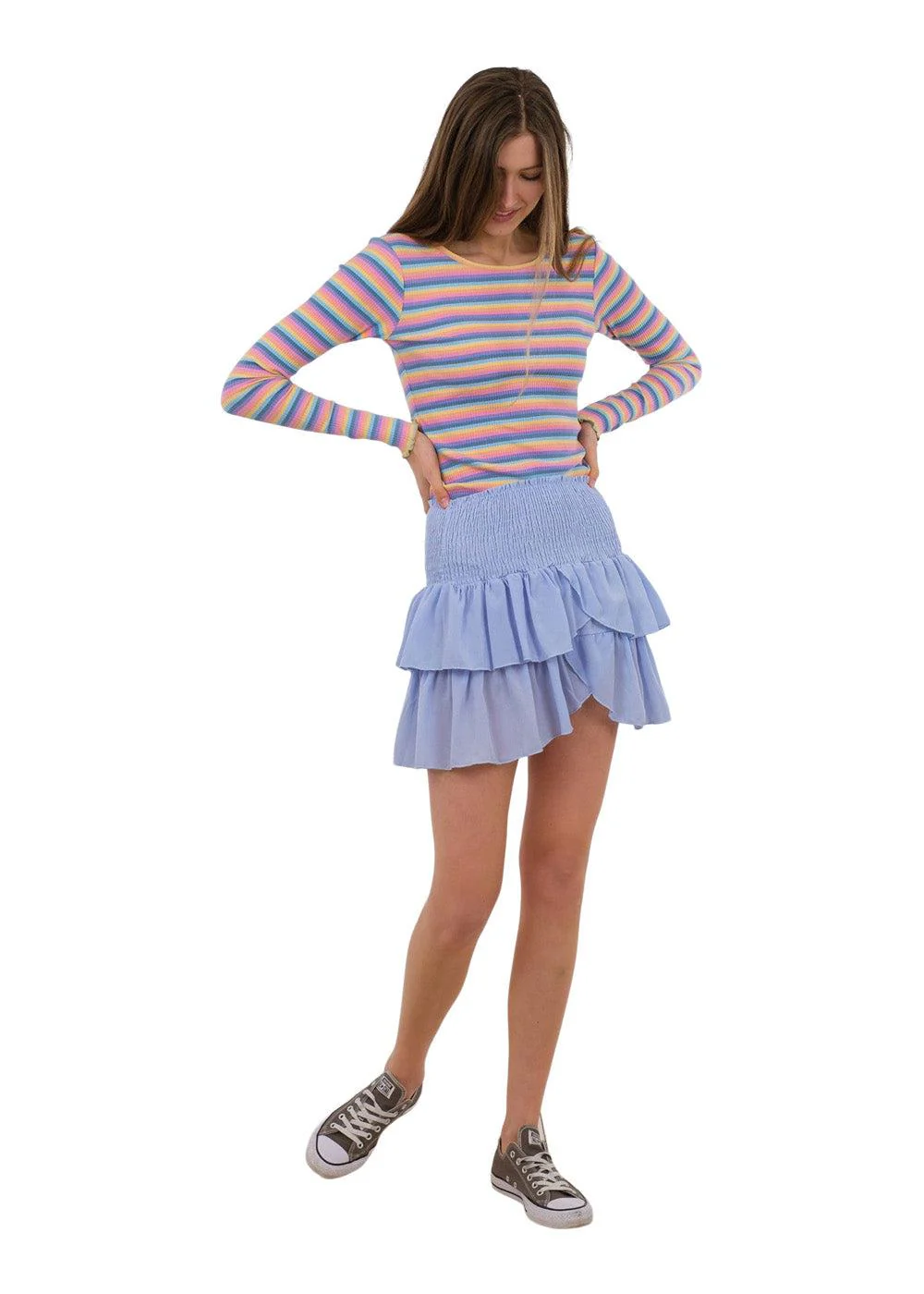 Carin R Skirt - Light Blue - Image 3