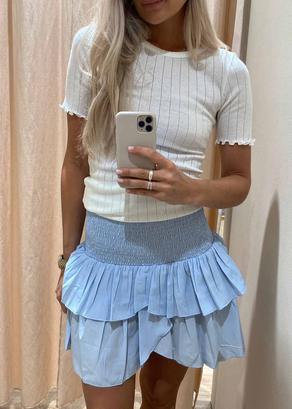 Carin R Skirt - Light Blue - Image 5