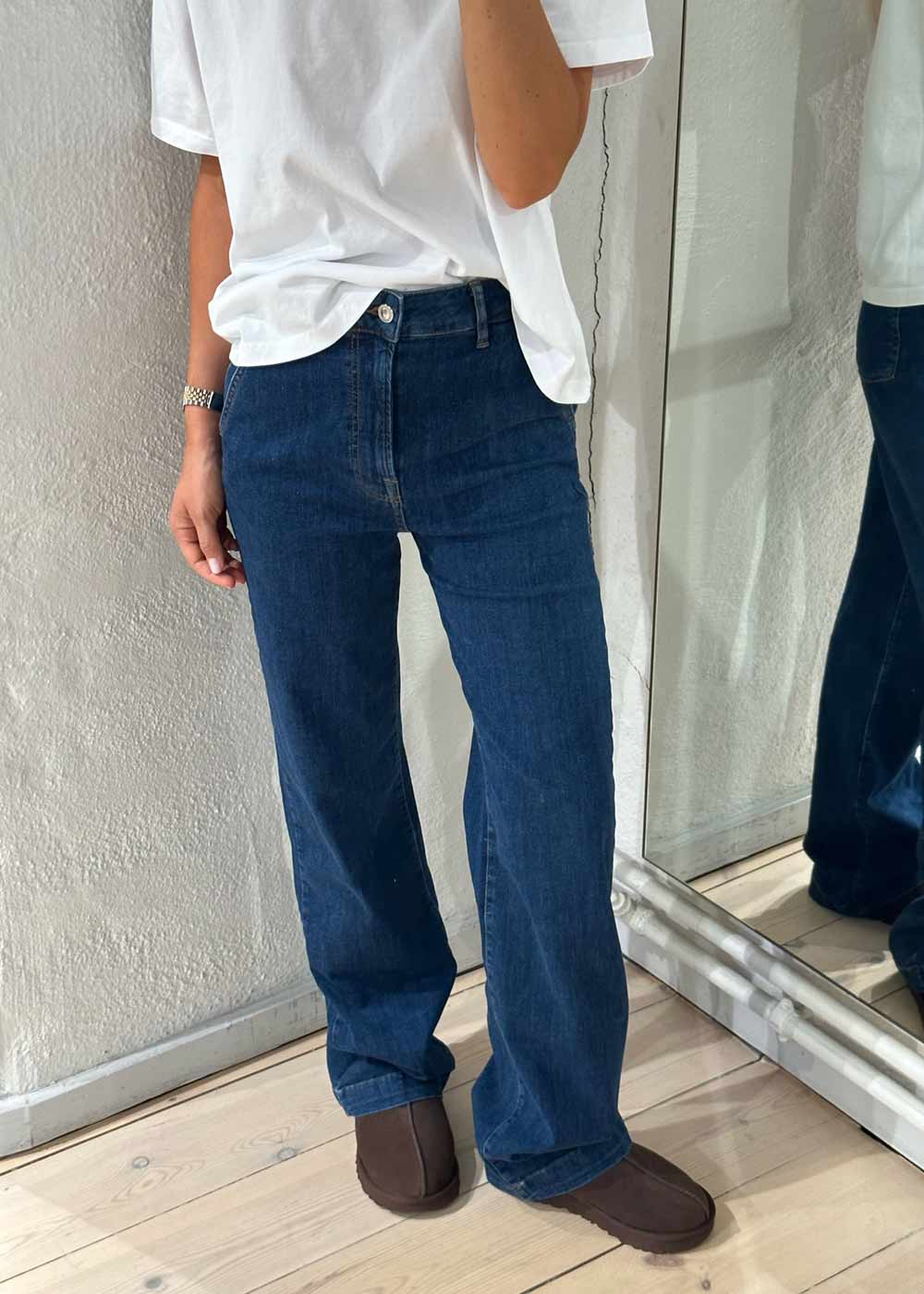 IVY-Brooke French Jeans Wash Middark Nottingham - Denim Blue - Image 2