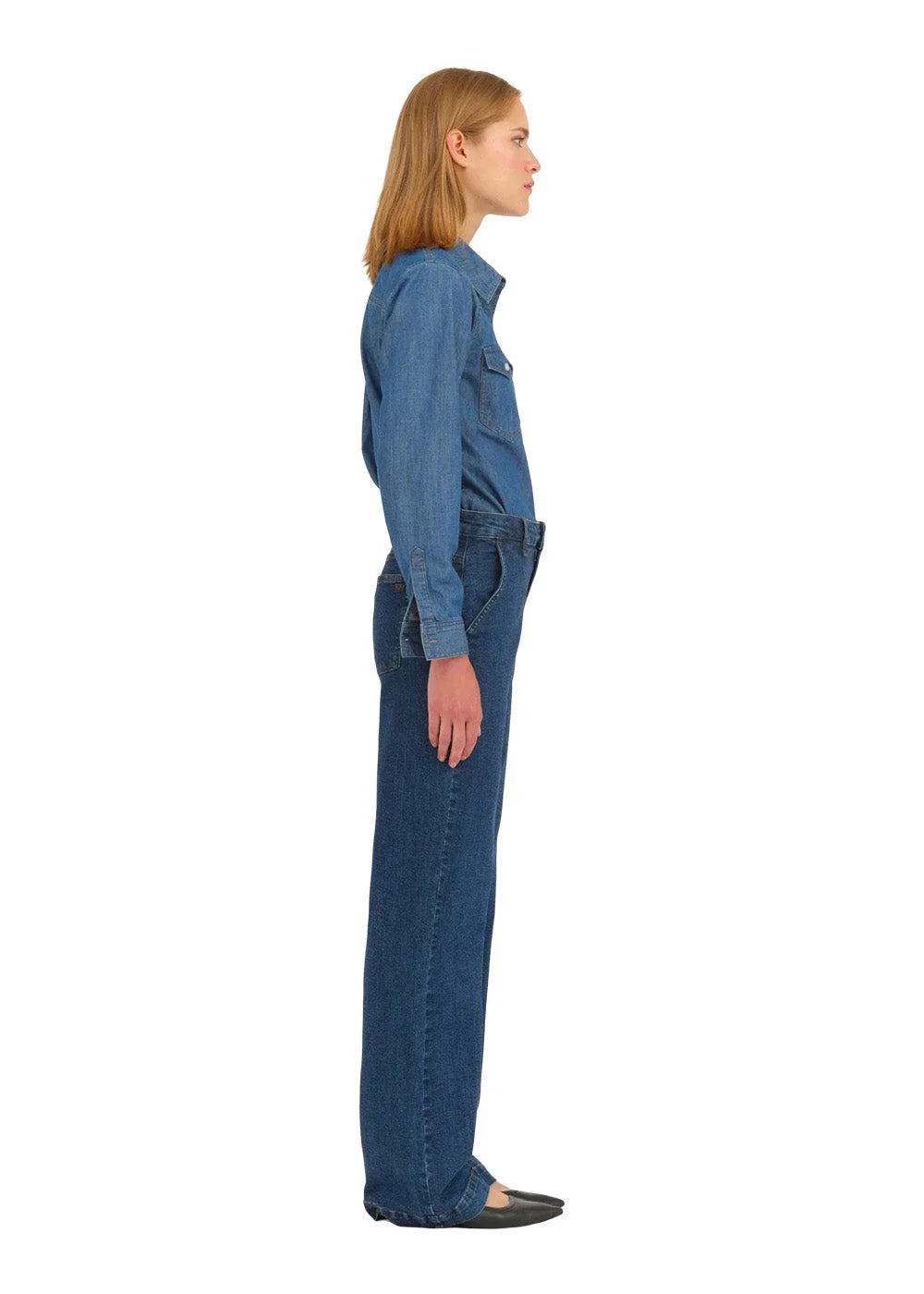 IVY-Brooke French Jeans Wash Middark Nottingham - Denim Blue - Image 7