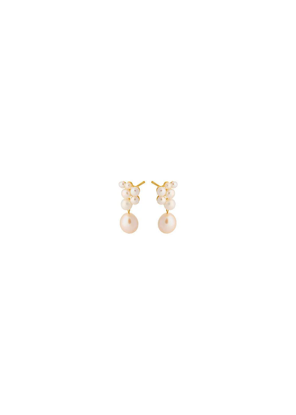 Ocean Treasure Earsticks length 20 mm - Goldplated