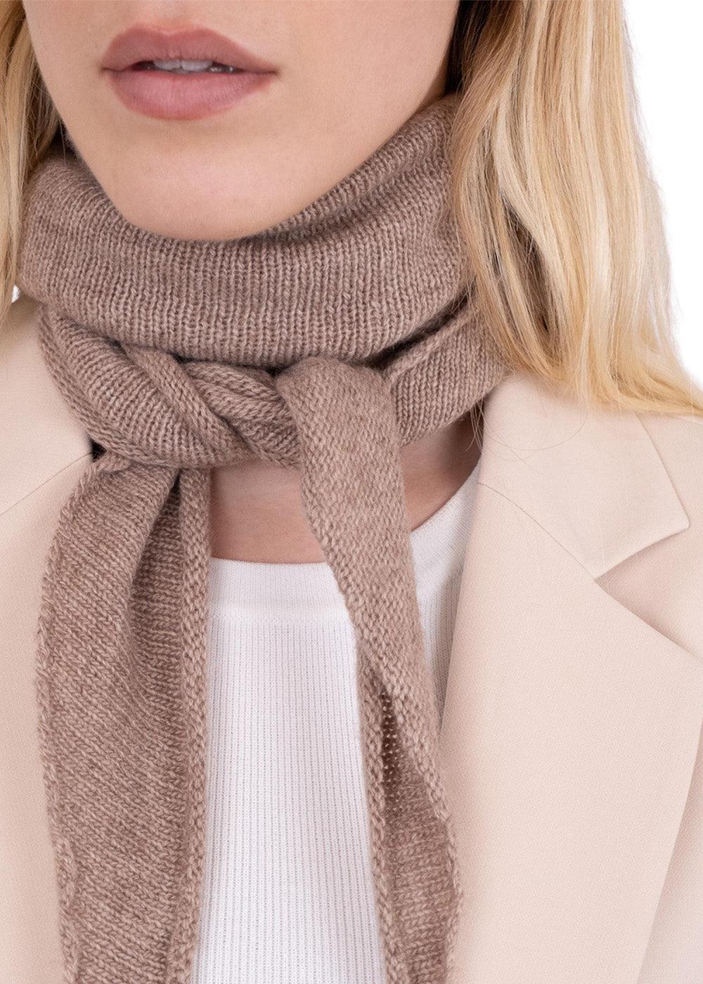 Misty Knit Scarf - Beige Melange - Image 3