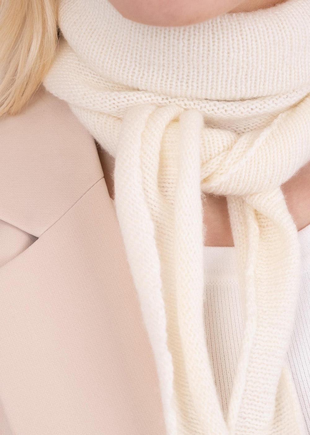 Misty Knit Scarf - Off White - Image 3