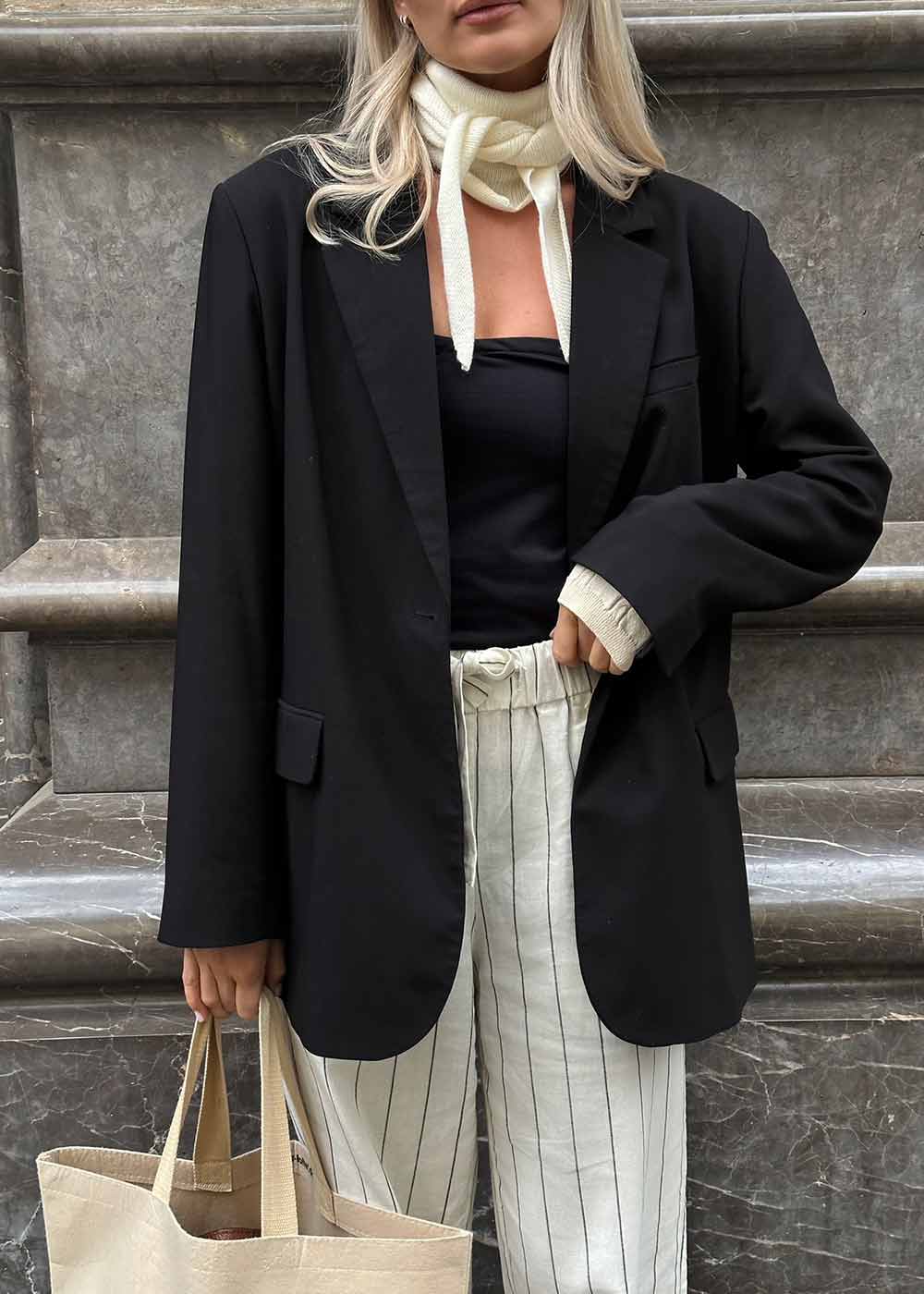 Misty Knit Scarf - Off White - Image 4
