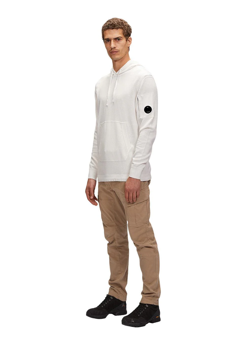 Hooded Light Terry Knitted - Gauze White - Image 3