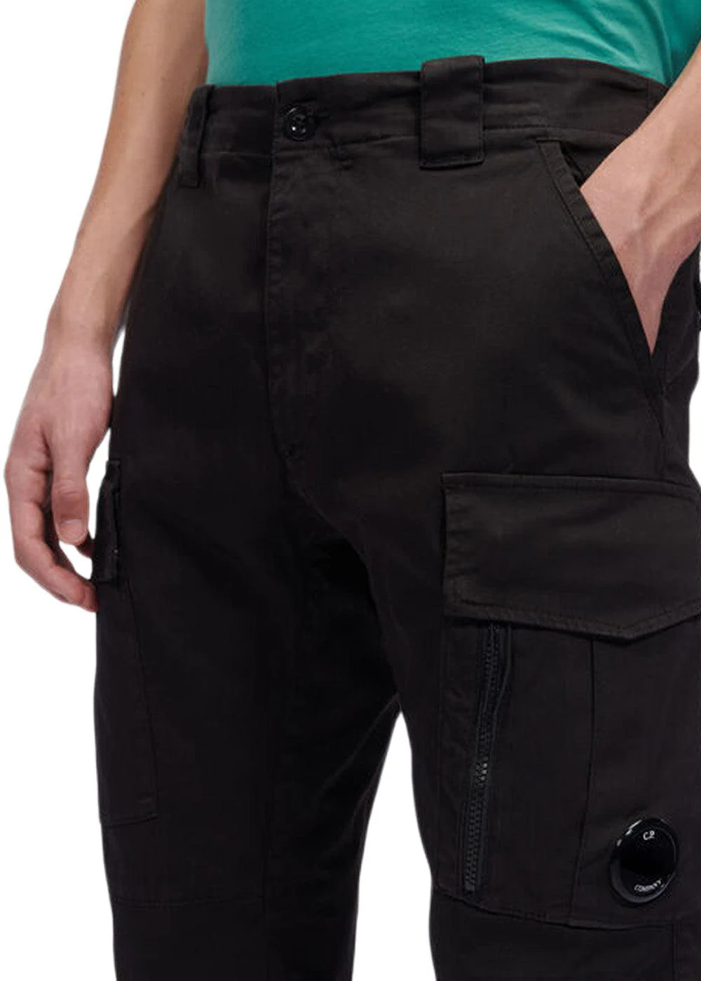 Cargo Pant Satin Stretch - Black - Image 4