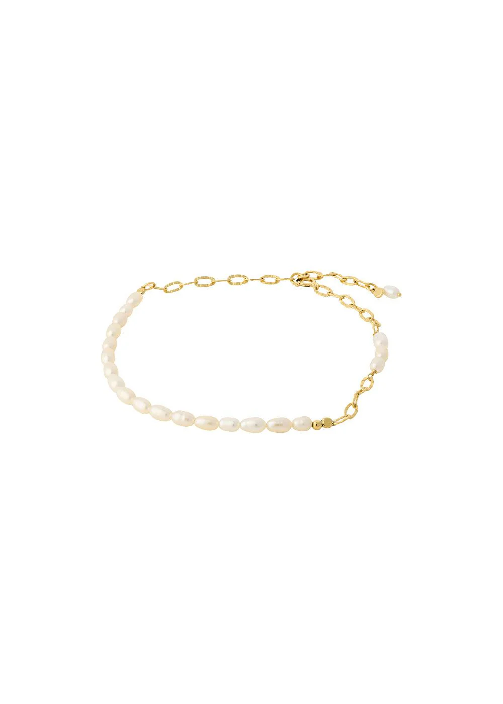 Seaside Anklet Adj. 23-26 cm - Goldplated