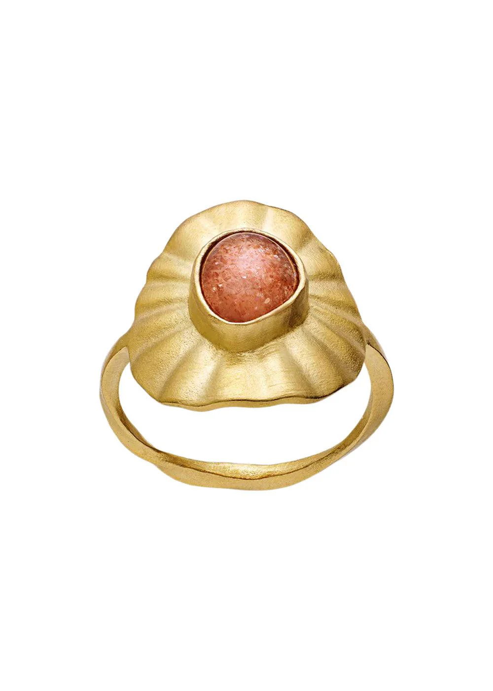 Lotus Ring - Sterling Silver (925) Gold Plated