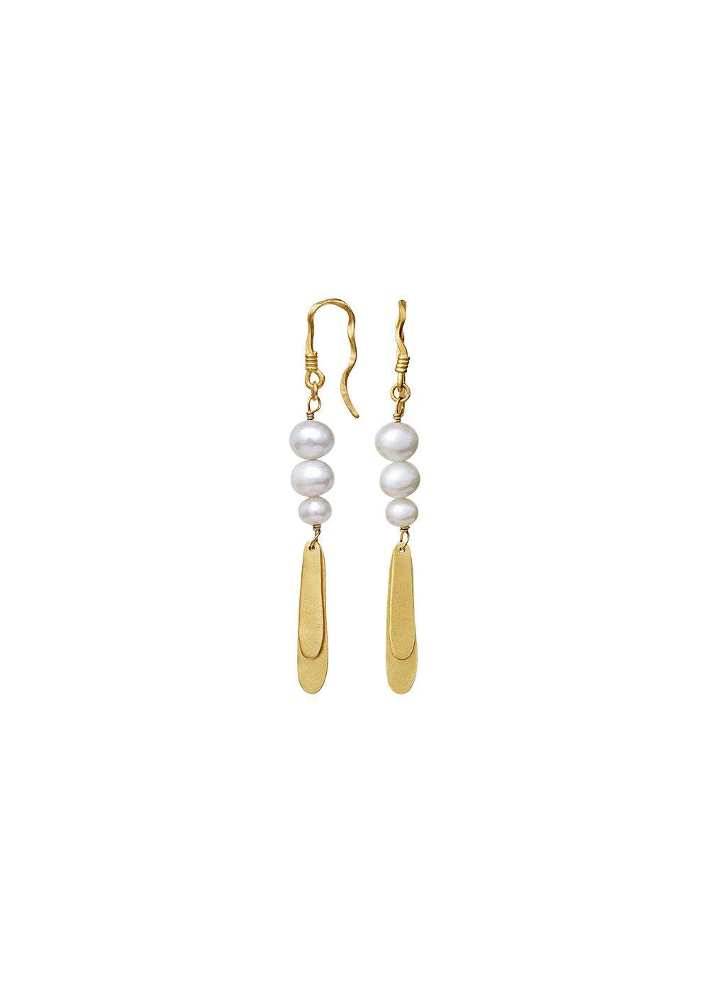 Smilla Earrings - Sterling Silver (925) Gold Plated - Image 2