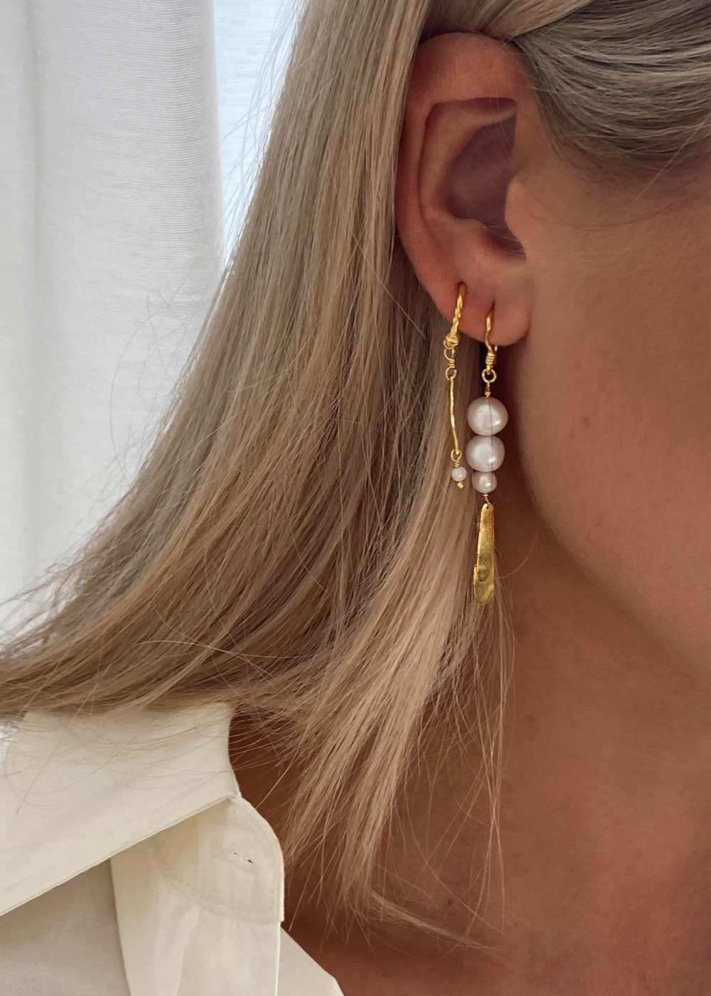 Smilla Earrings - Sterling Silver (925) Gold Plated - Image 3