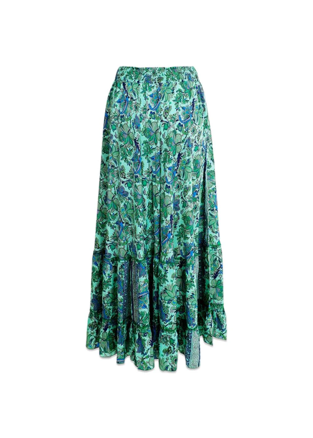 BCLUNA maxi frill skirt - Nelly Green - Image 2