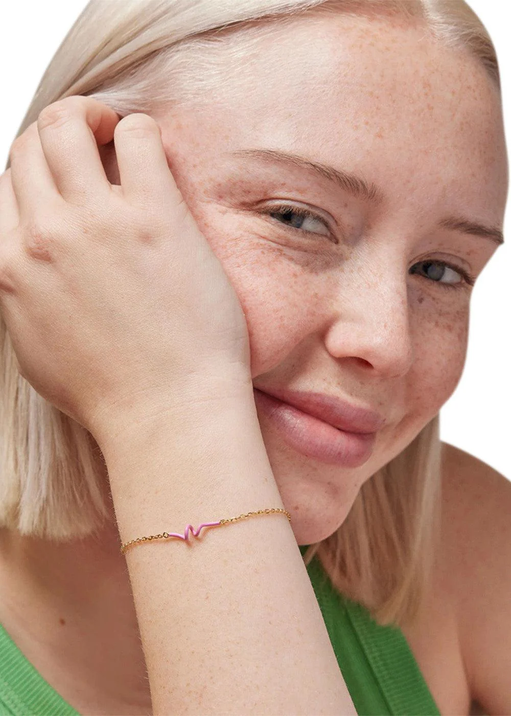 Bracelet, Twist - Pink - Image 2
