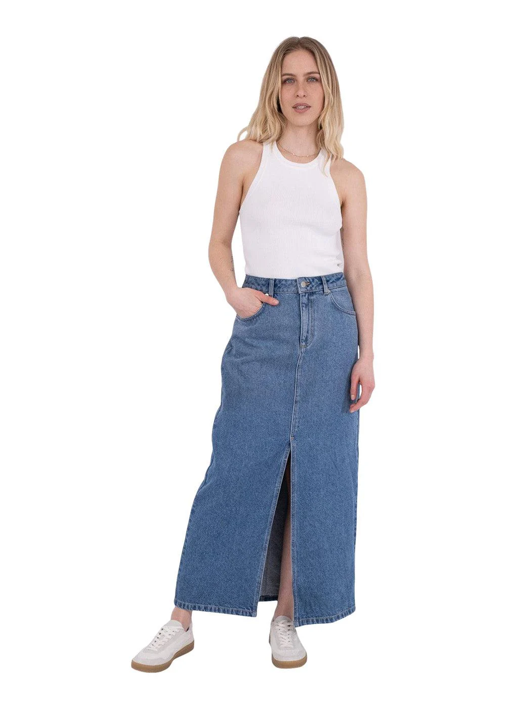 Frankie D Skirt - Vintage Blue - Image 4