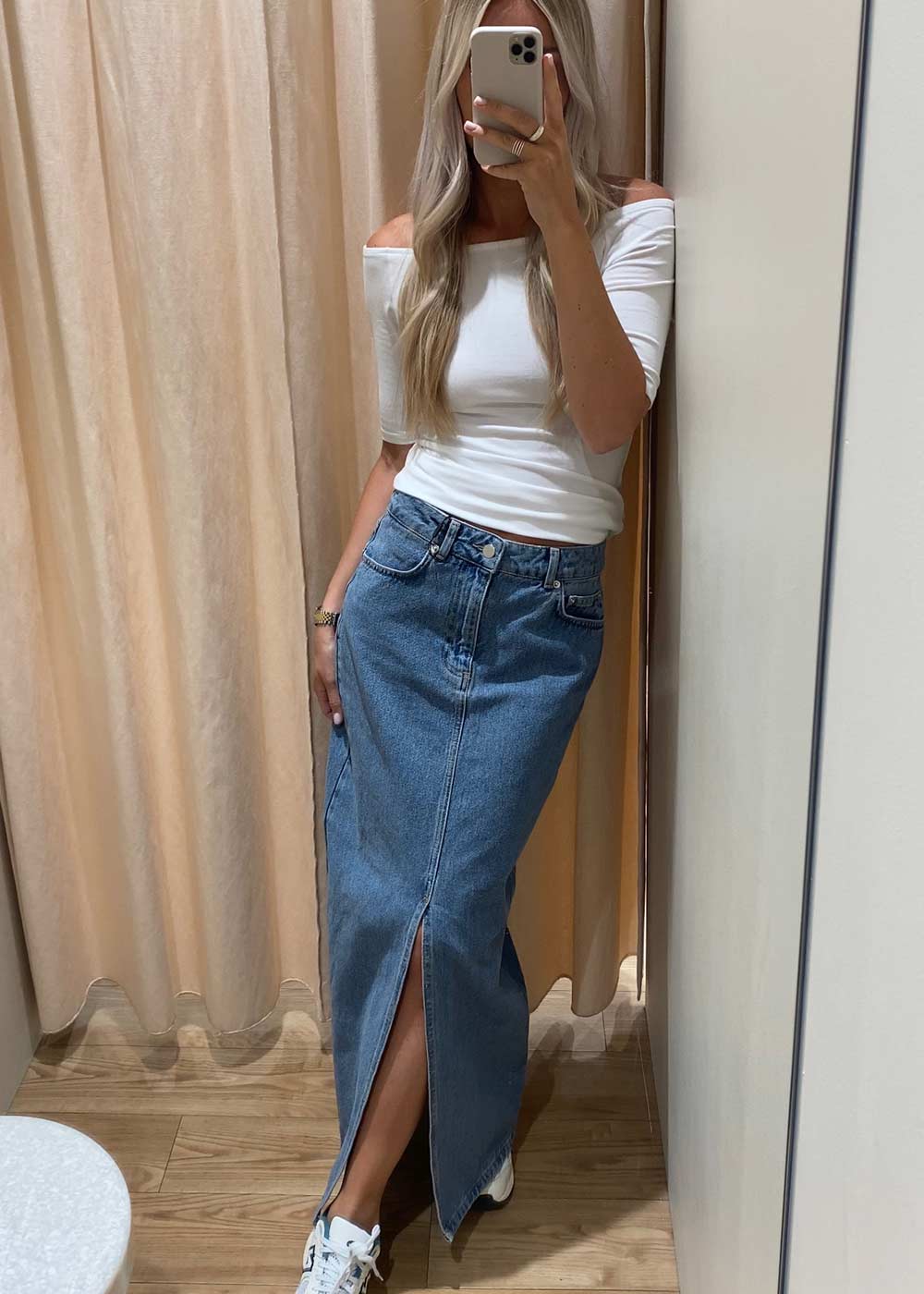 Frankie D Skirt - Vintage Blue - Image 6