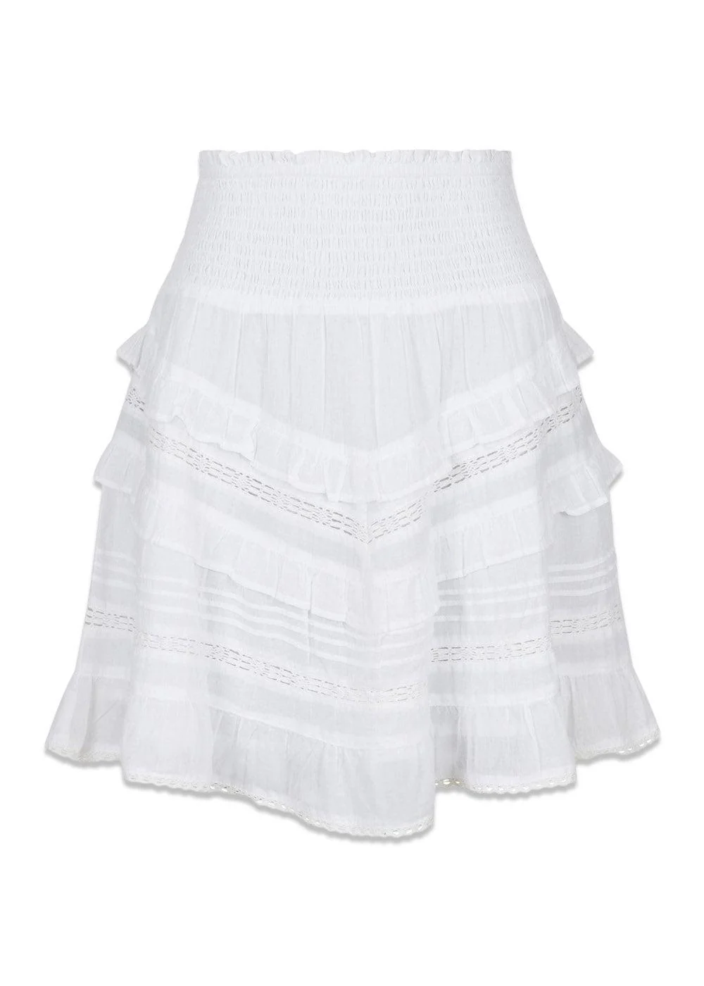 Donna S Voile Skirt - White