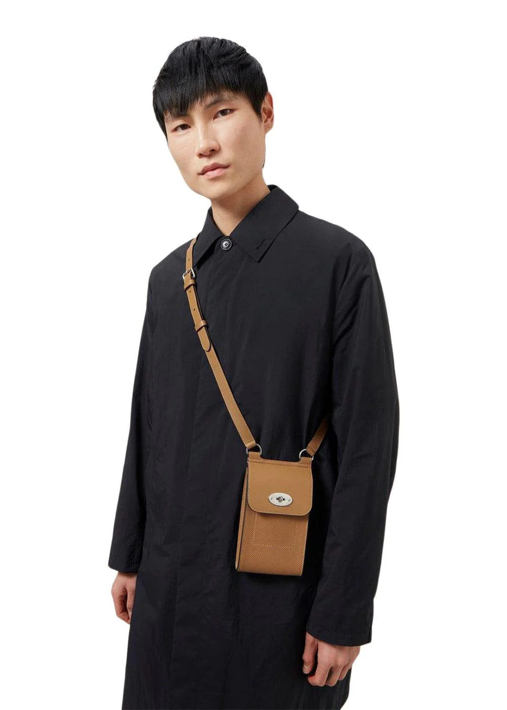Mini Antony Pouch Perforated - Teak - Image 4