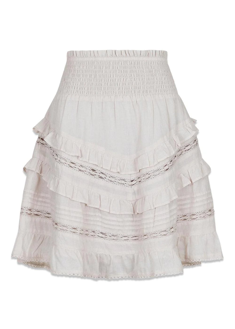 Donna S Voile Skirt - Ivory