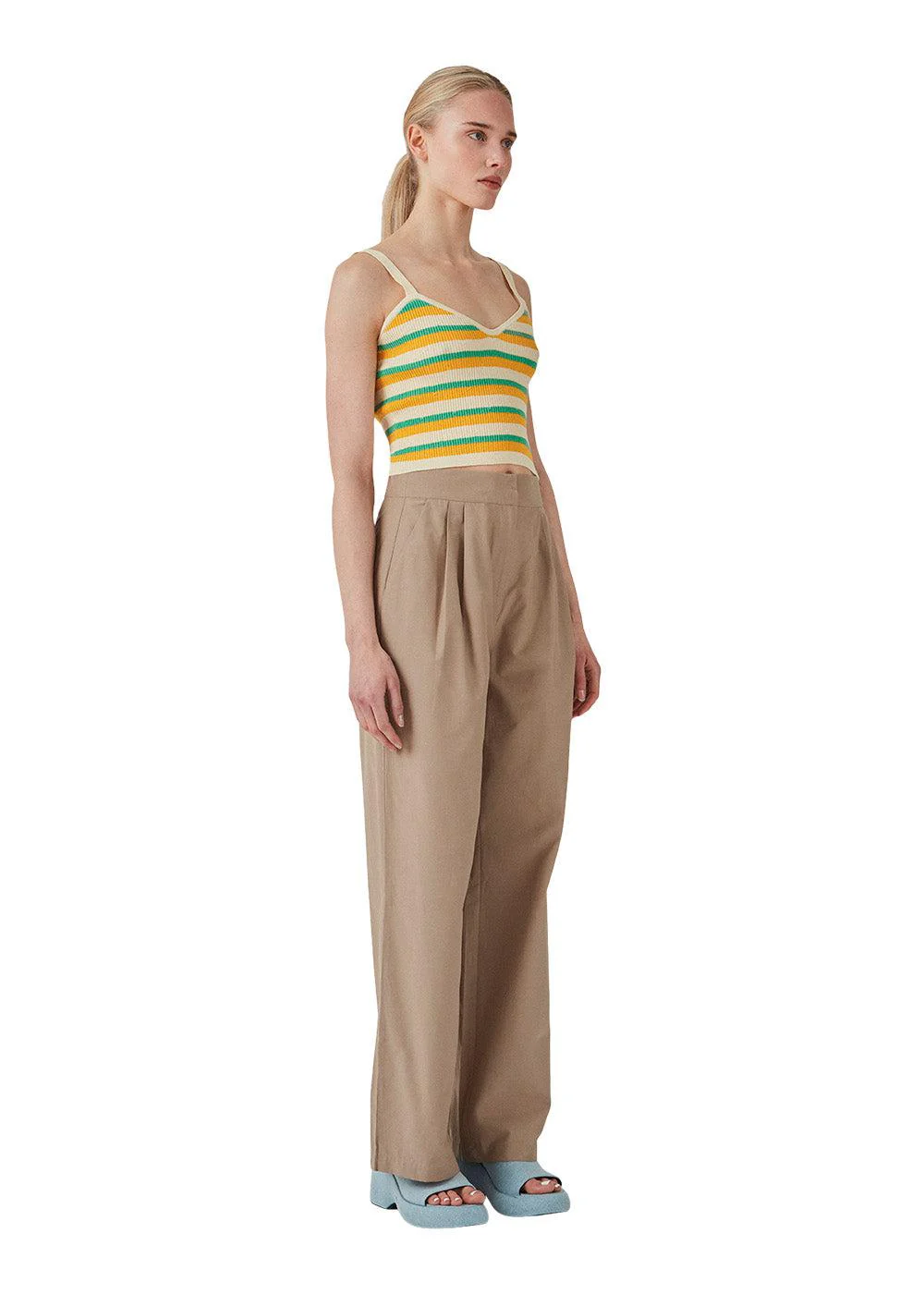 DorisMD top - Jade Gold Stripe - Image 3