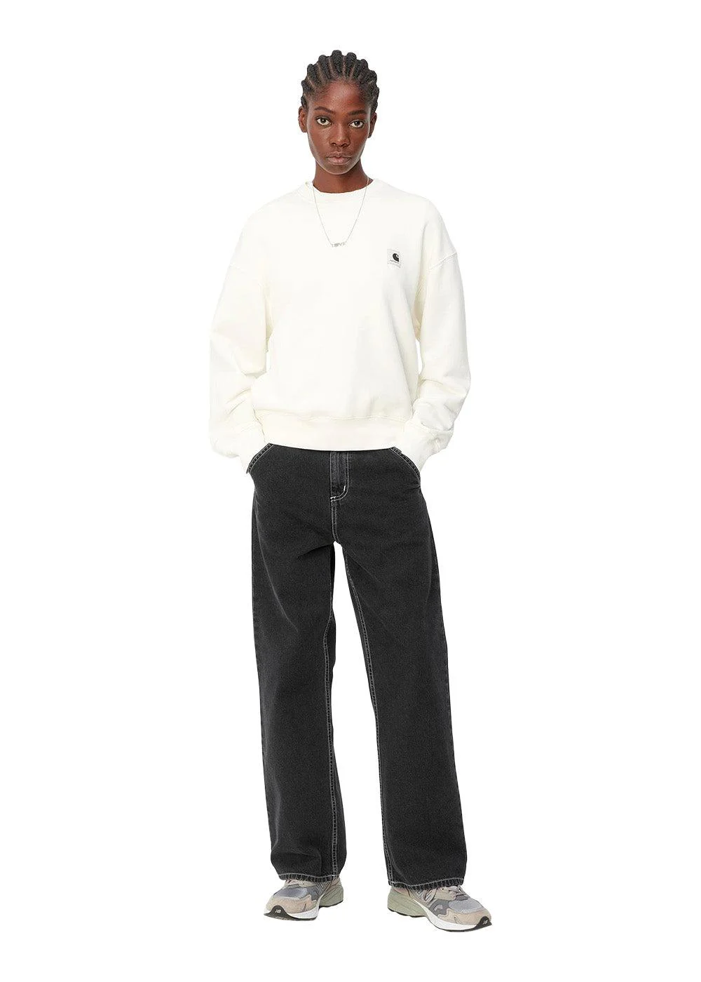W Simple Pant - Black Stone Washed - Image 5