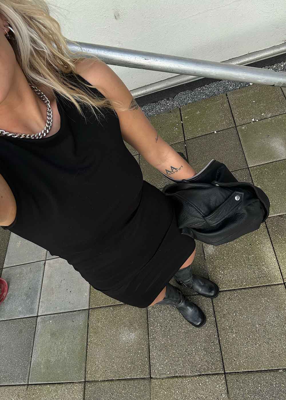 JosefineMD tank flare dress - Black - Image 7