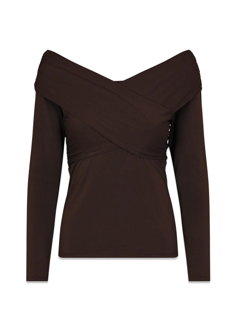 GeorgiaMD wrap top - Chocolate
