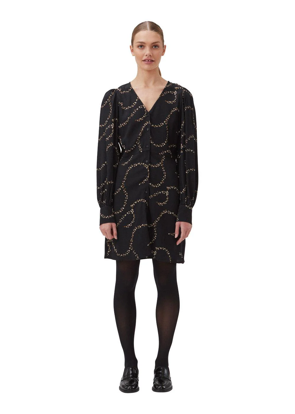 GelilaMD print dress - Dark Flower Twill - Image 3