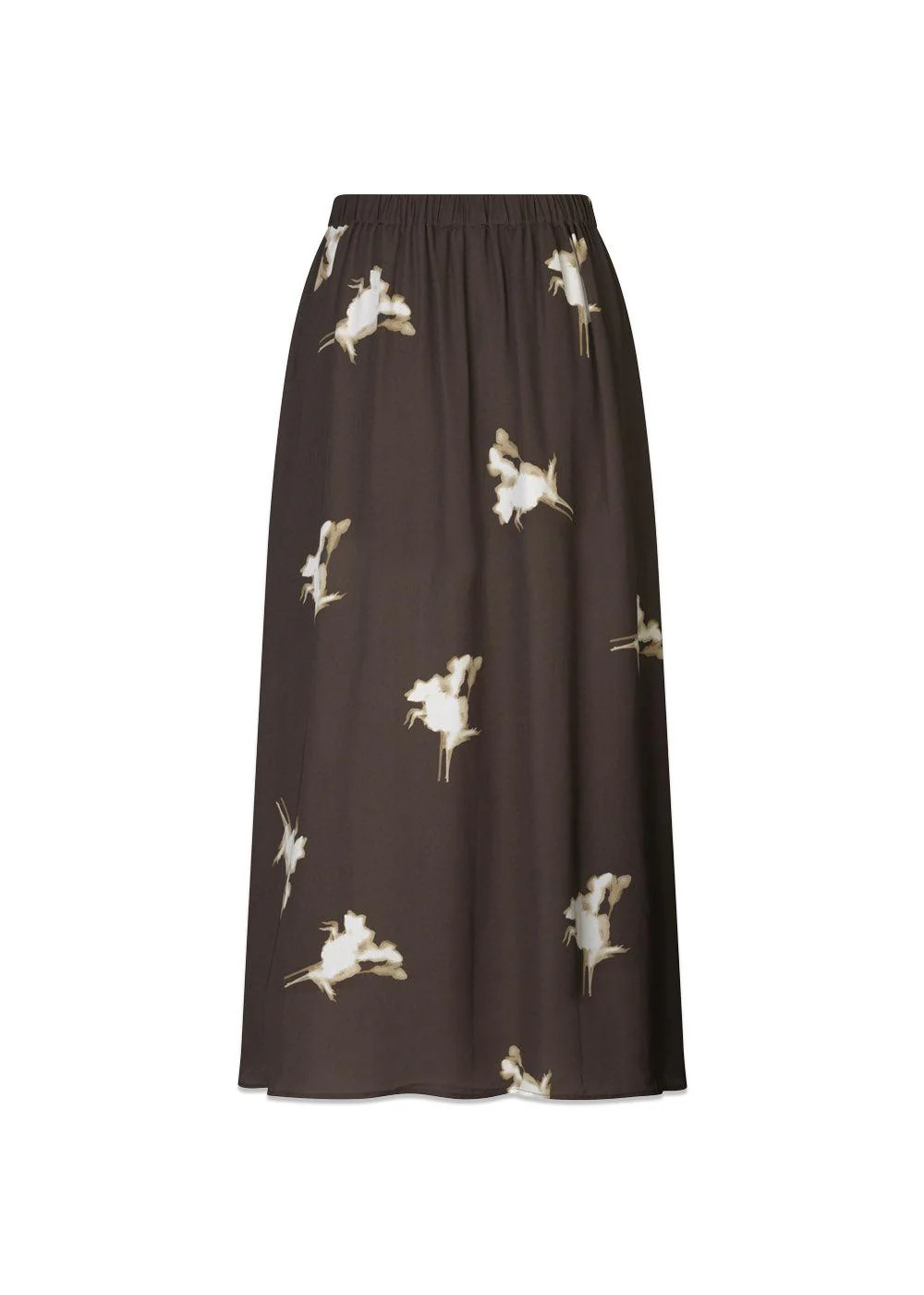 GomoMD print skirt - Chocolate Fleur - Image 2