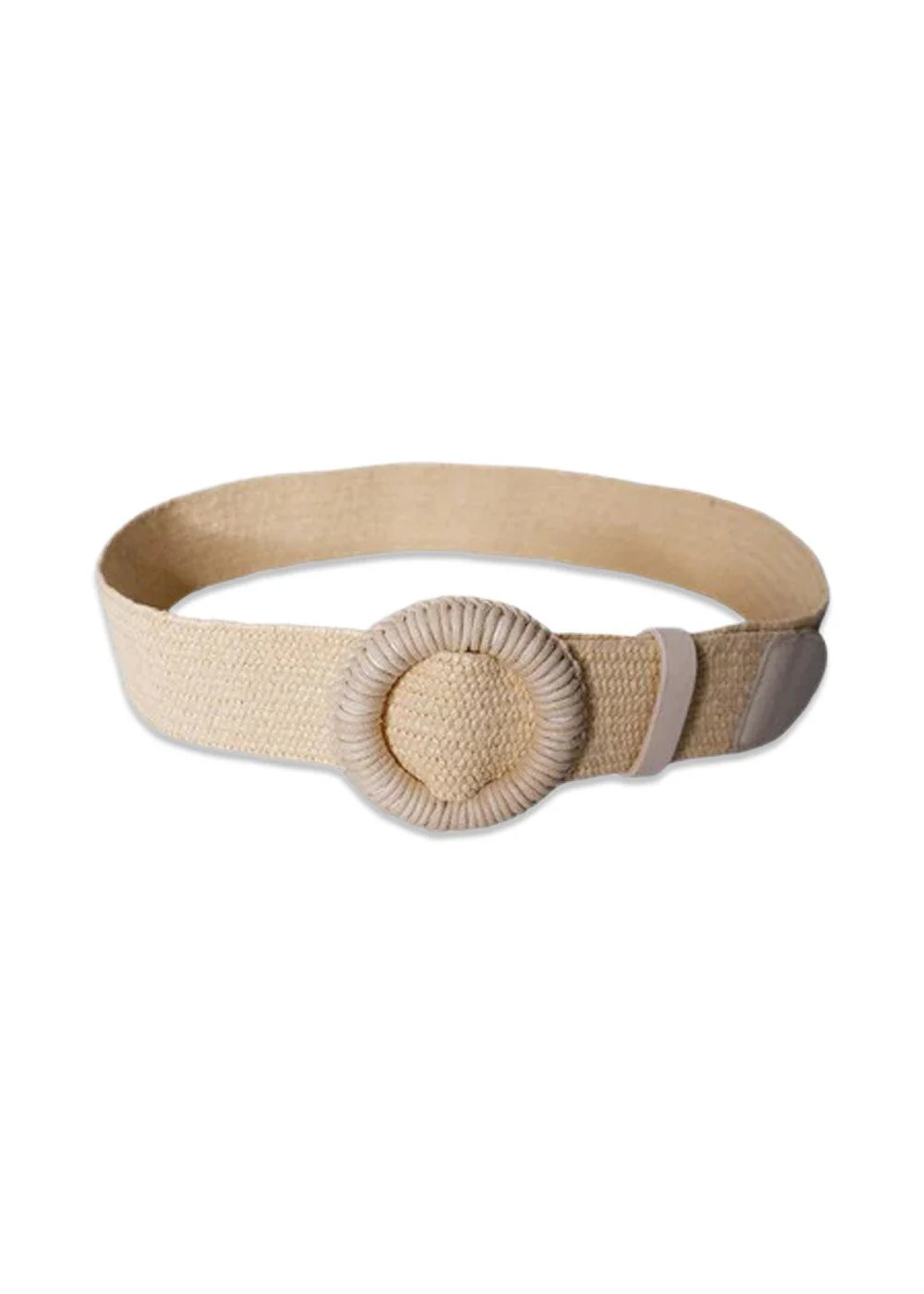 BCAVALONIA wide jute belt - Nature