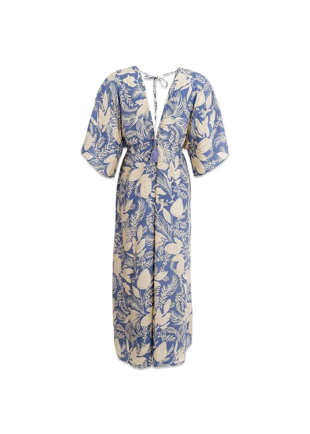BCLUNA double v-neck dress - Floral Blue - Image 2