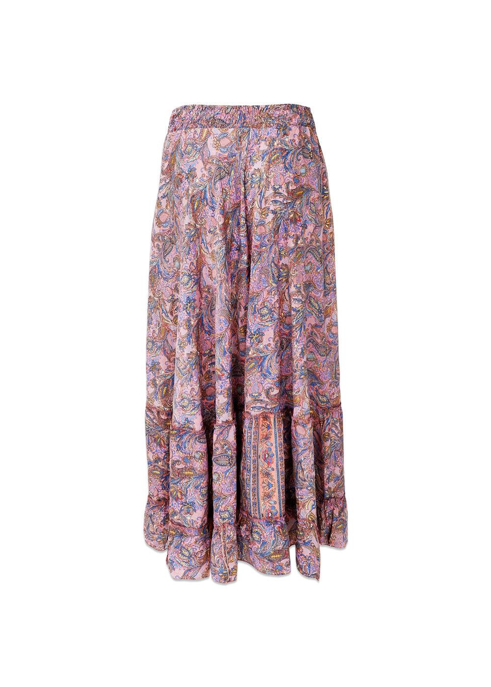 BCLUNA maxi frill skirt - Blush Tropic - Image 2