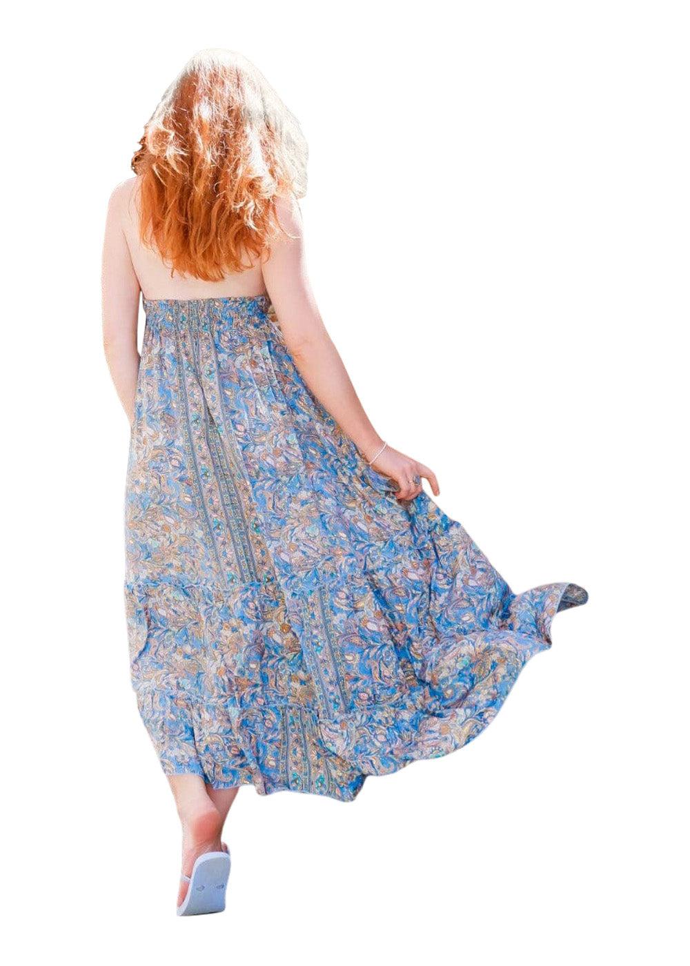 BCLUNA halterneck dress - Aqua Tropic - Image 4