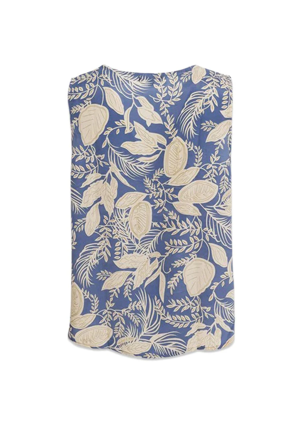BCLUNA v-neck top - Floral Blue - Image 2