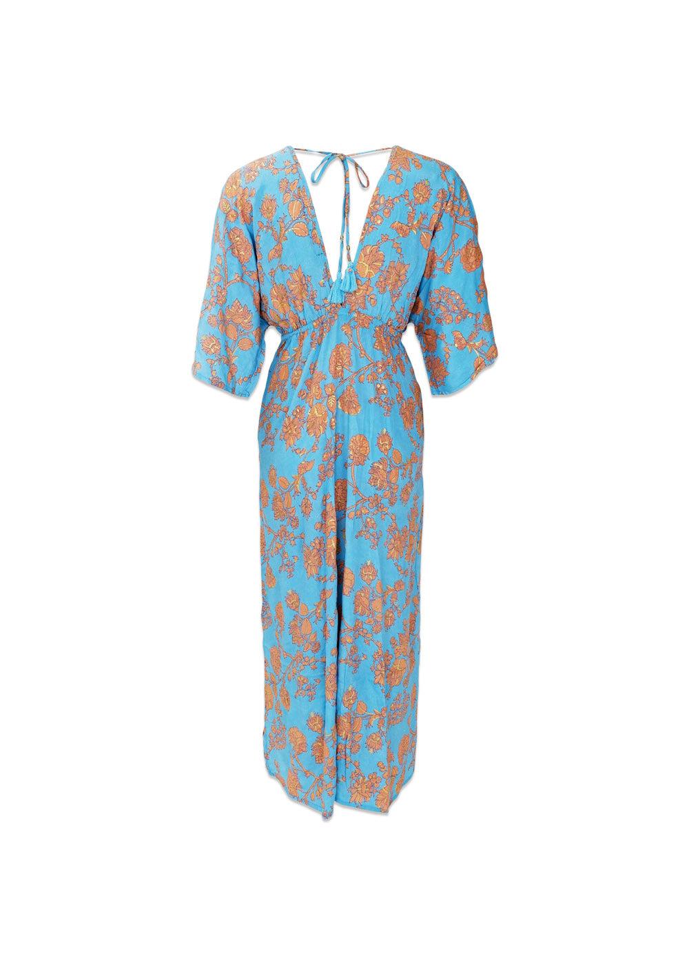BCLUNA double v-neck dress - Blue Lotus - Image 2