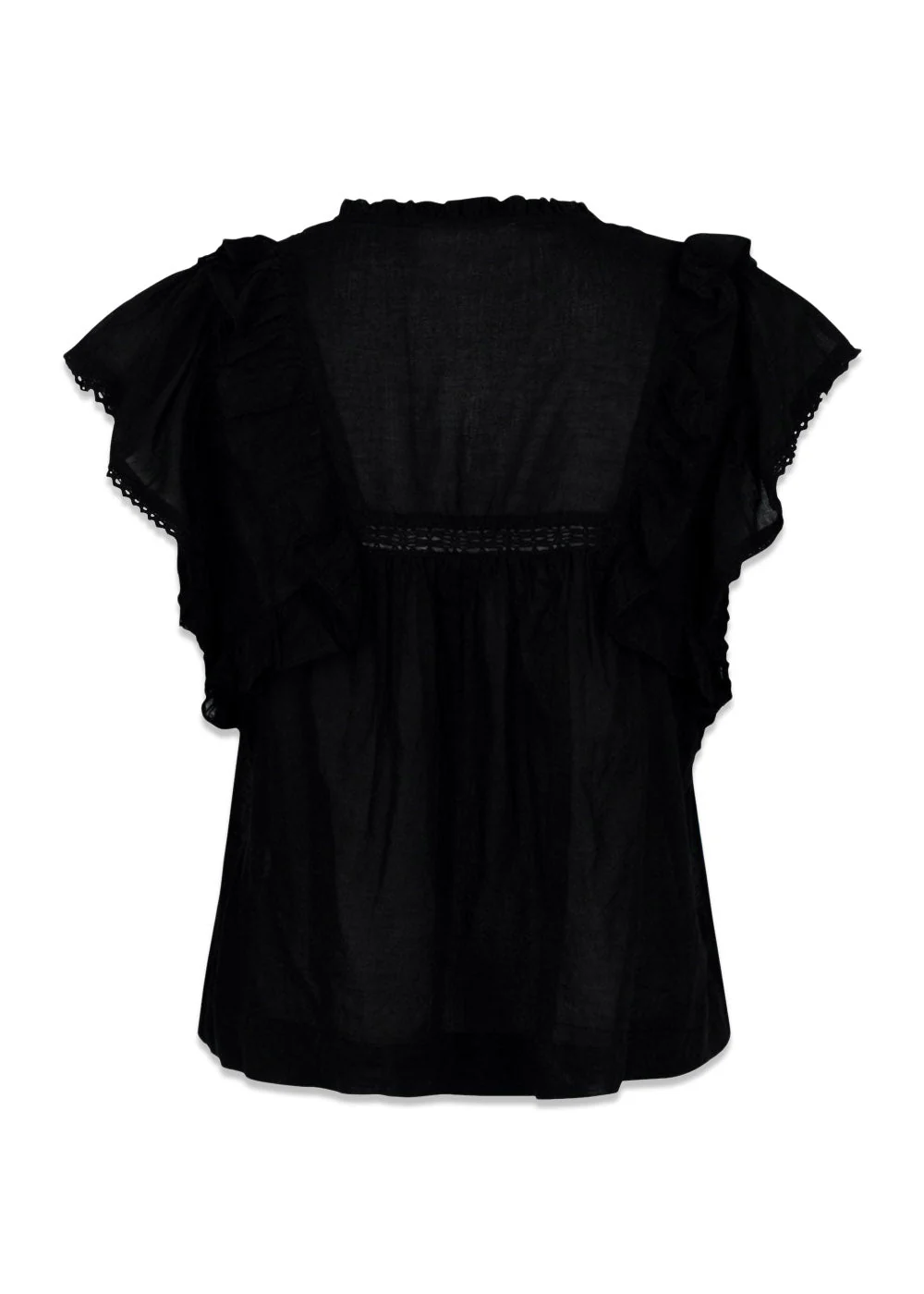 Jayla S Voile Top - Black - Image 2