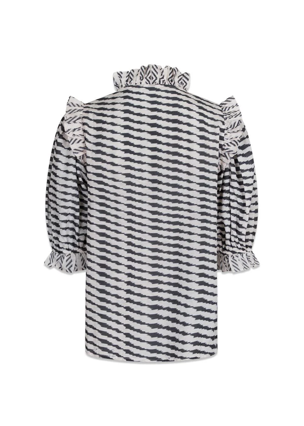 Chacha Graphic Blouse - Antracit - Image 3